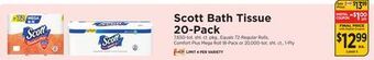 ShopRite Bath tissue 20-pack offer