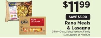 ShopRite Meals & lasagna offer
