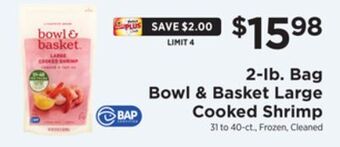 ShopRite 2-ib. bag large cooked shrimp offer