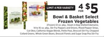 ShopRite Select frozen vegetables offer