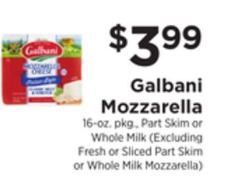ShopRite Mozzarella offer