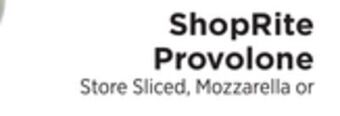 ShopRite Provolone offer