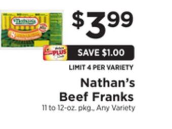 ShopRite Beef franks offer
