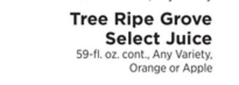 ShopRite Grove select juice offer