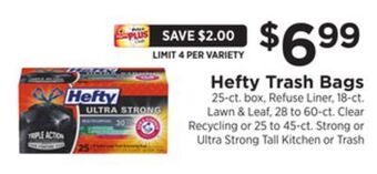 ShopRite Trash bags offer