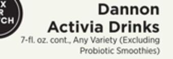 ShopRite Activia drinks offer