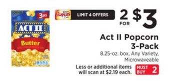 ShopRite Popcorn 3-pack offer
