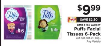 ShopRite Facial tissues 6-pack offer
