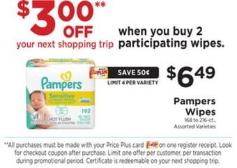 ShopRite Wipes offer