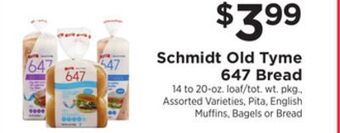 ShopRite Old tyme 647 bread offer