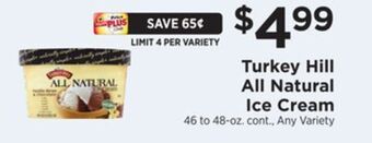 ShopRite All natural ice cream offer