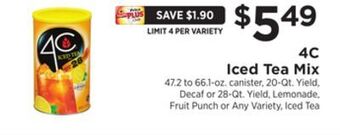 ShopRite Iced tea mix offer