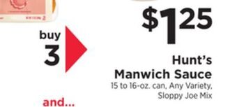 ShopRite Manwich sauce offer
