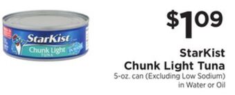 ShopRite Chunk light tuna offer