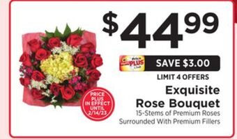 ShopRite Exquisite rose bouquet offer