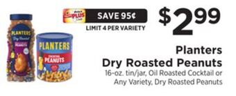 ShopRite Dry roasted peanuts offer