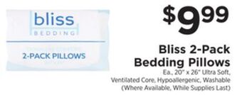 ShopRite 2-pack bedding pillows offer