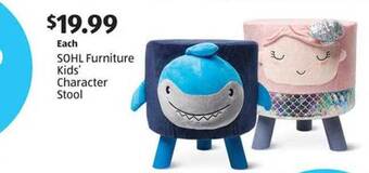 Aldi Sohl furniture kids' character stool offer