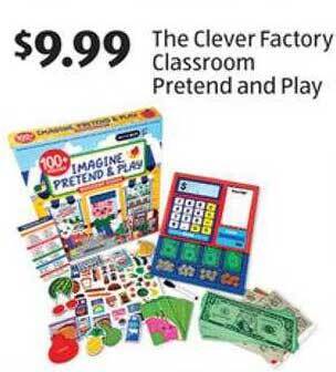 Aldi The clever factory classroom pretend and play offer