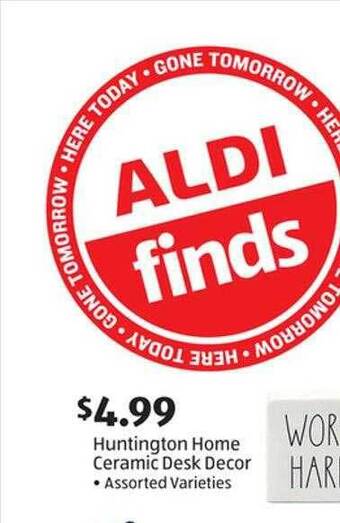 Aldi Huntington home ceramic desk decor offer