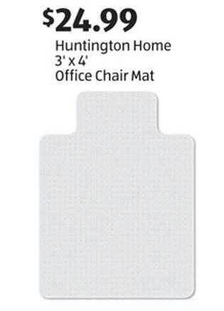 Aldi Huntington home 3'x4' office chair mat offer