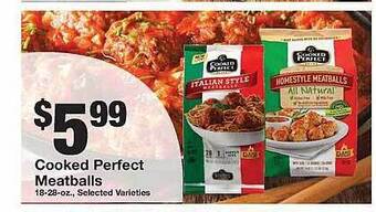 Cooked perfect meatballs