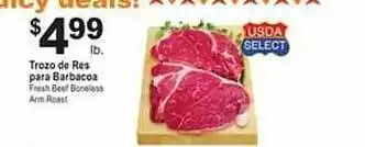 Fresh beef boneless arm roast