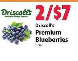 Festival Foods Driscoll's premium blueberries offer
