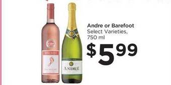 Food 4 Less Andre or barefoot offer