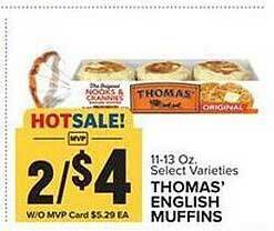 Food Lion Thomas' english muffins offer