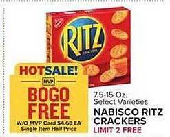 Food Lion Nabisco ritz crackers offer