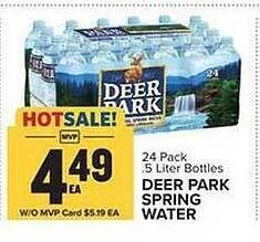 Food Lion Deer park spring water offer