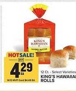 Food Lion King's hawaiian rolls offer