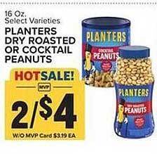 Food Lion Planters dry roasted or cocktail peanuts offer