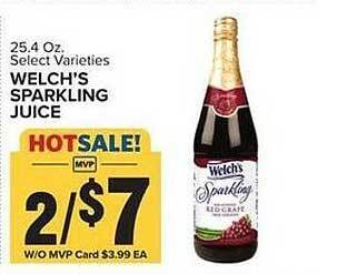 Food Lion Welch's sparkling juice offer