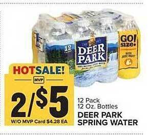Food Lion Deer park spring water offer