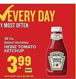Food Lion Heinz tomato ketchup offer