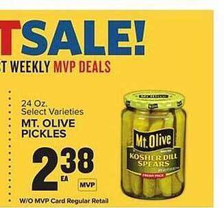 Food Lion Mt. olive pickles offer