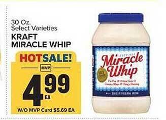 Food Lion Kraft miracle whip offer
