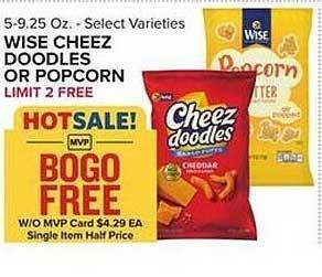 Food Lion Wise cheez doodles or popcorn offer
