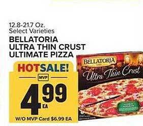 Food Lion Bellatoria ultra thin crust ultimate pizza offer