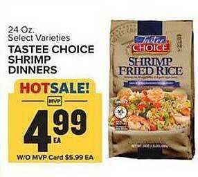 Food Lion Tastee choice shrimp dinners offer