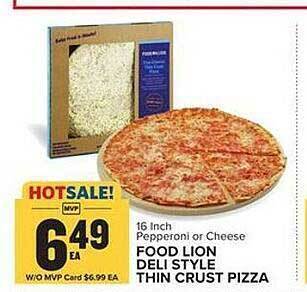 Food Lion Food lion deli style thin crust pizza offer