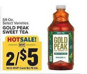 Food Lion Gold peak sweet tea offer