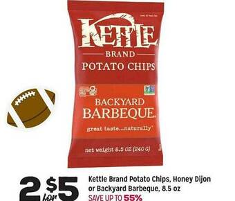 Grocery Outlet Kettle brand potato chips honey dijon or backyard barbeque offer