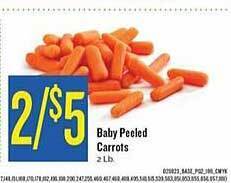 Homeland Market Baby peeled carrots offer