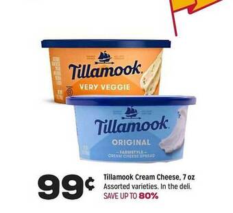 Grocery Outlet Tillamook cream cheese offer
