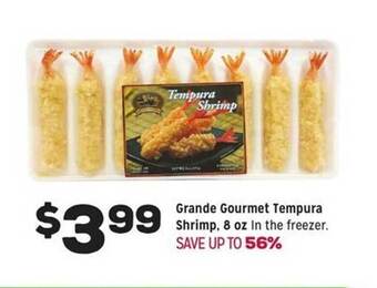 Grocery Outlet Grande gourmet tempura shrimp offer