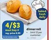 Lidl Dinner roll offer