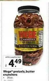 Lidl Wege pretzels butter crunchers offer